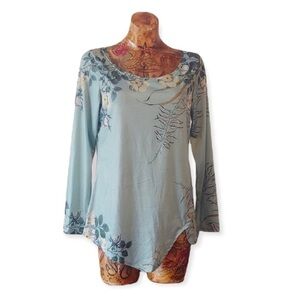 Misslook top medium 956985 shirt long sleeve floral